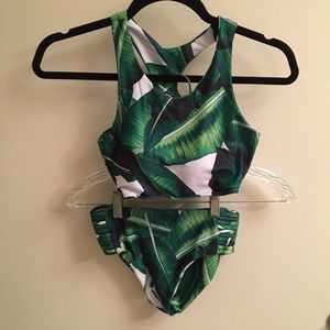 Palm tree bathing suit